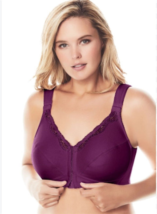 NEW Comfort Choice 42g Front-Hook Cotton Posture Support Bra 119769