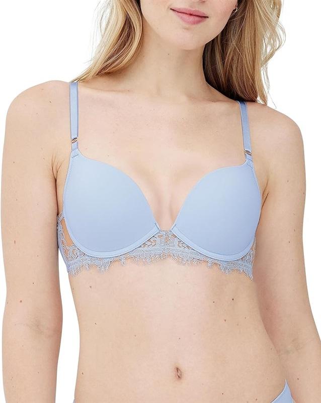 NWT Skarlett Blue 34B Entice Push Up Bra 327143 Blue 119791