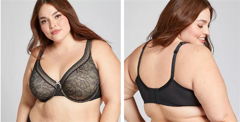 NWPT Cacique 46D Modern Unlined Full Coverage Floral Lace Bra 119811