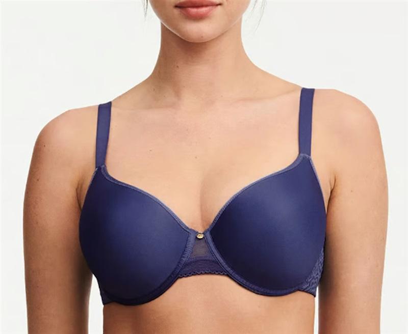 NWT Chantelle 38D C Jolie Bra 13B6 Blue Navy 119905