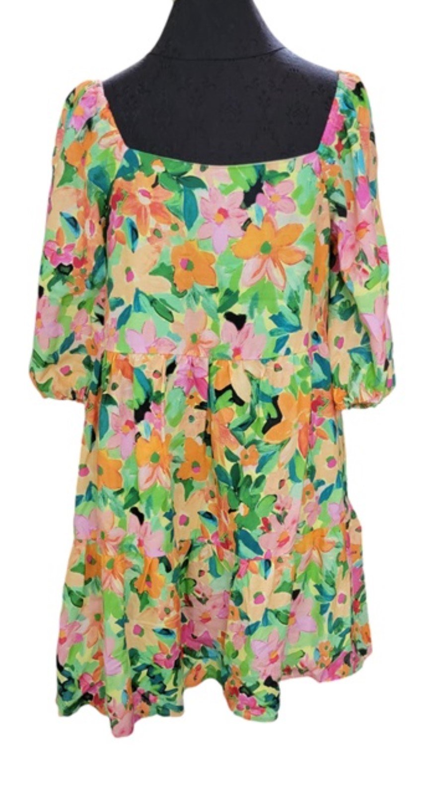 NWT Sanctuary M Weekender Babydoll Bright Floral Dress 119919