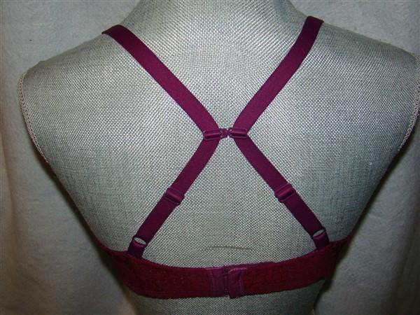 NWT Wacoal 34C Halo Lace Molded 851205 Underwire Bra Purple 119933