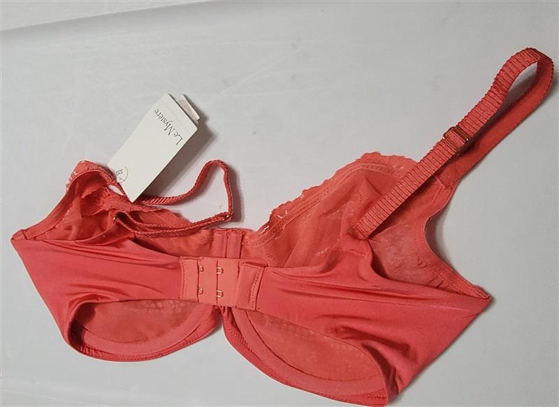 NWT Le Mystere 32G Lace Allure Unlined Bra 8246 Coral 119936