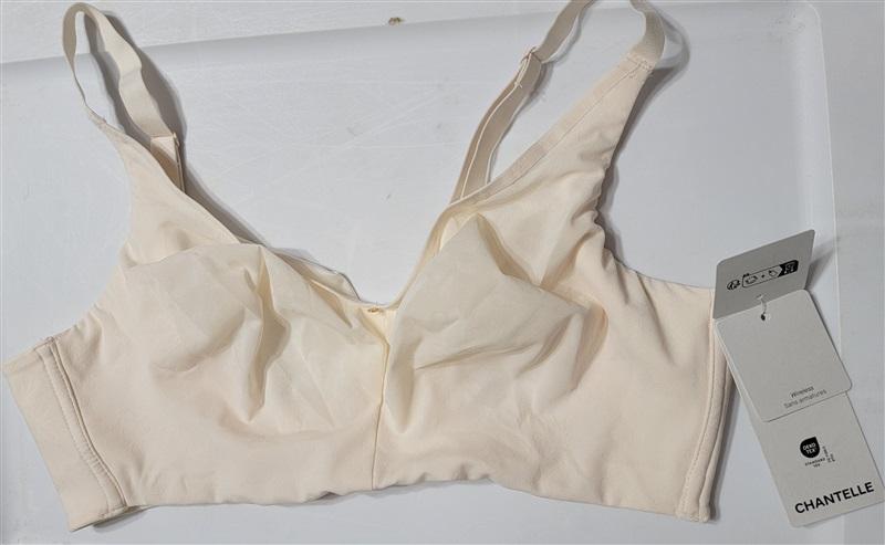 NWT Chantelle 38DDD Comfort Chic 18J8 Back Smoothing Wireless Bra Ivory 119953