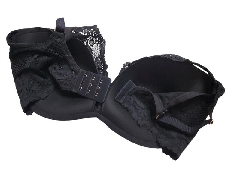 NWT Le Mystere 34G Lace Allure Plunge Bra 9246 Black 119991