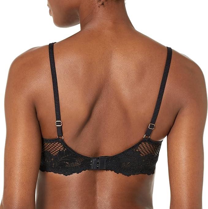 NWT Le Mystere 34G Lace Allure Plunge Bra 9246 Black 119991