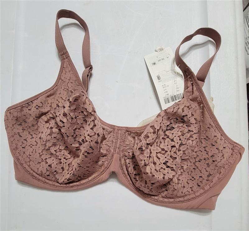 NWT Chantelle NORAH 36C SEAMLESS COMFORT BRA 13F1 Brown 119997