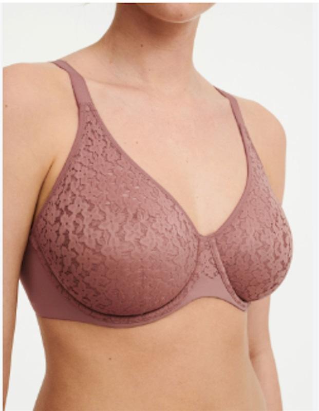 NWT Chantelle NORAH 36C SEAMLESS COMFORT BRA 13F1 Brown 119997