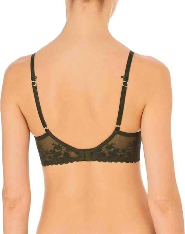 NWT Natori 34DDD Cherry Blossom 721191 Convertible Bra Pesto Green 120011