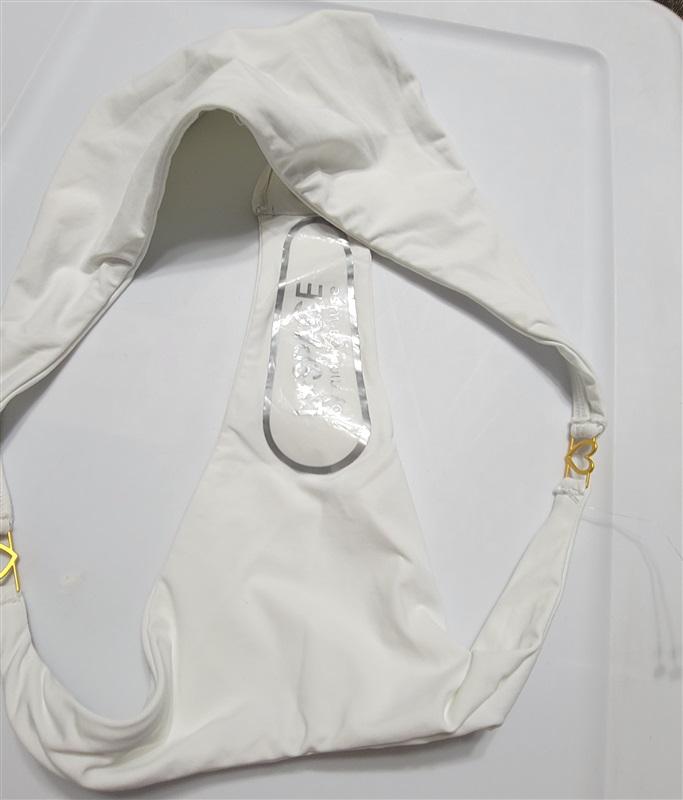 NWOTD L*Space L Ziggy BITSY Bottom Heart Sides Bikini Swim White 120061