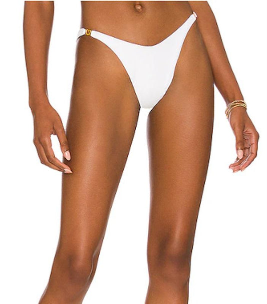 NWOTD L*Space L Ziggy BITSY Bottom Heart Sides Bikini Swim White 120061