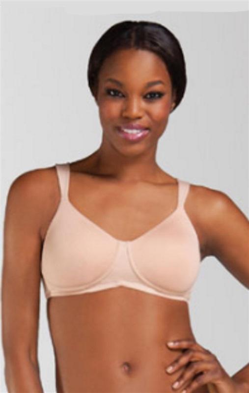 NWT Amoena 32D Lara Cotton 3D Bra 44673 Mastectomy Bra Beige 120096