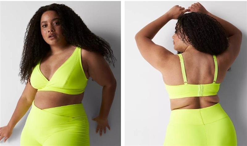 NWOTD Cacique 42B High Apex Plunge Bra Neon Yellow 120099