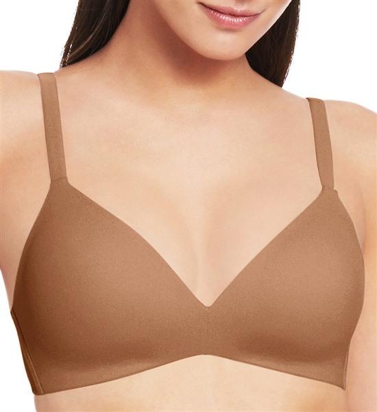 NWT Wacoal 32D How Perfect Soft Cup Bra 852189 Brown 120123
