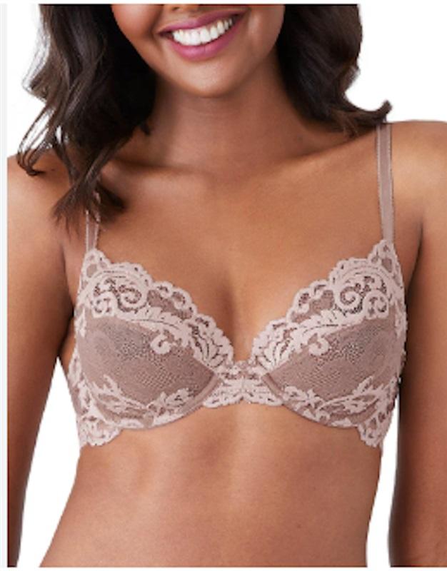 NWOT Wacoal 36D Instant Icon Underwire Bra 851322 Taupe 120126