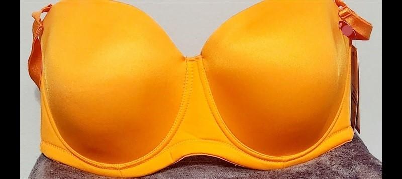 NWT Ashley Stewart 42C Convertible Strapless Bra Orange 120132