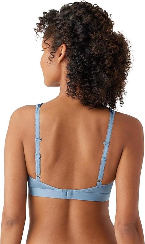 NWT Wacoal 38 Embrace Lace Soft Cup Non-Wire Bra 852191 Blue 120134
