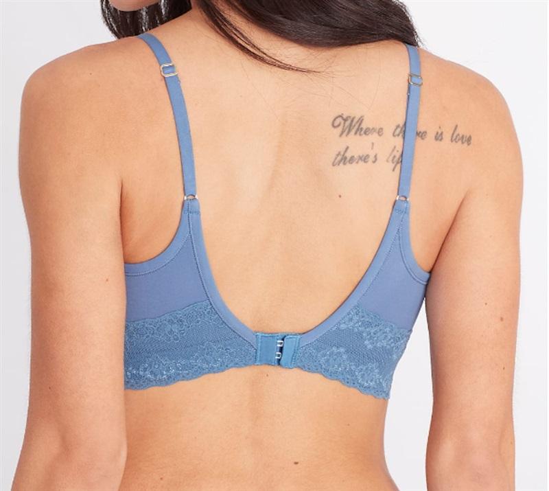 NWT Natori 34DDD Bliss Perfection Contour Soft Cup Bra 723154 Blue 120143