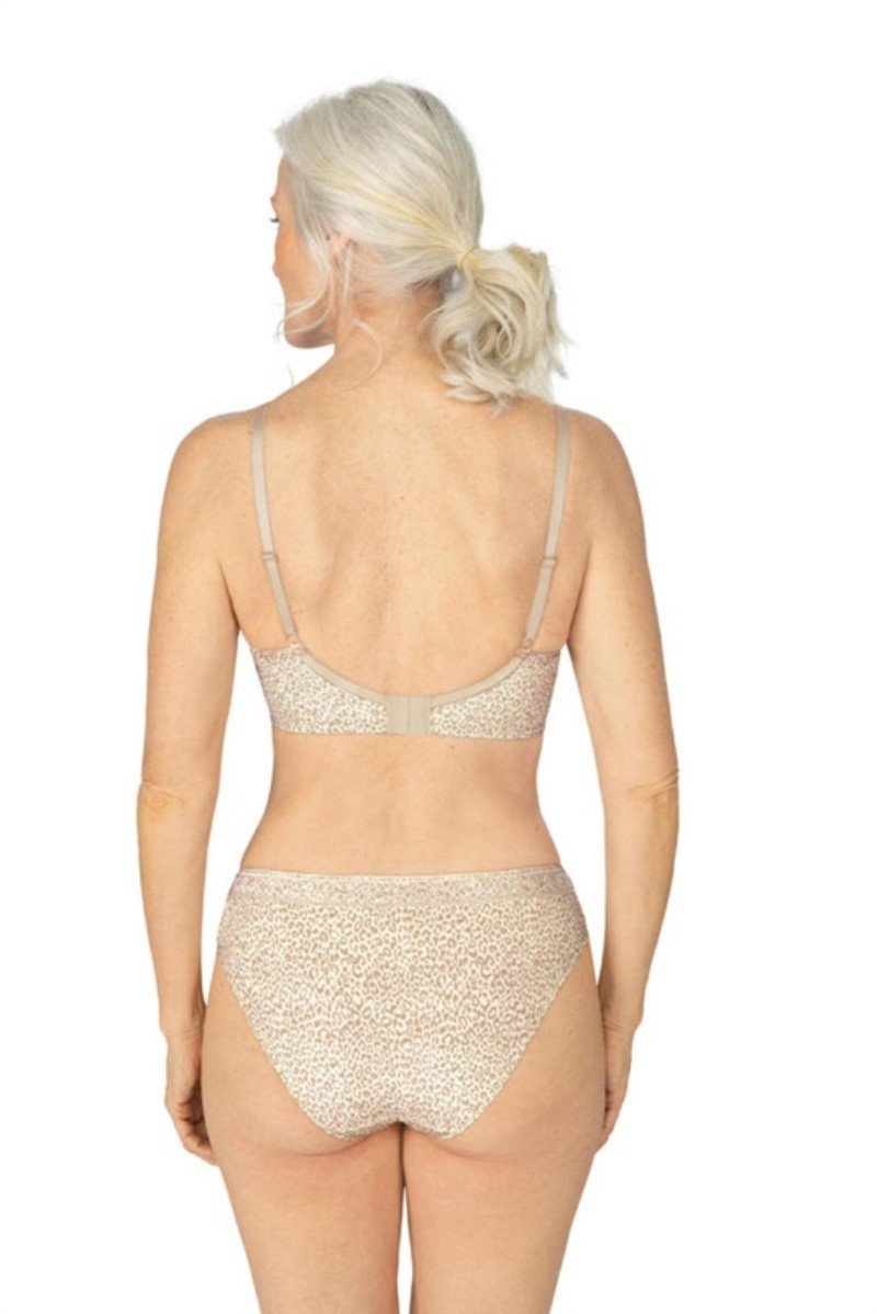 NWT Amoena 32D Bliss Post-Surgery padded bra Animal Print 120148