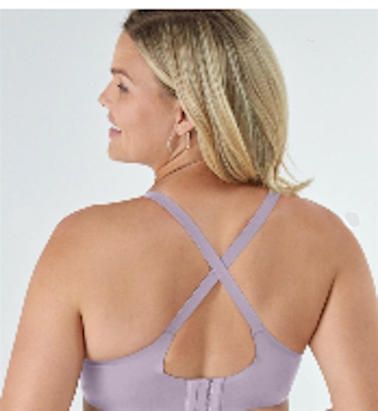 NWOT Bali 36D Sleek Support Smoothing Underwire T-Shirt Bra Purple 120156