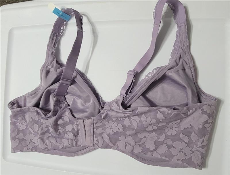 NWOT Bali 42C Bali Passion Comfort Smooth Lace Underwire Bra 6590 Purple 120161