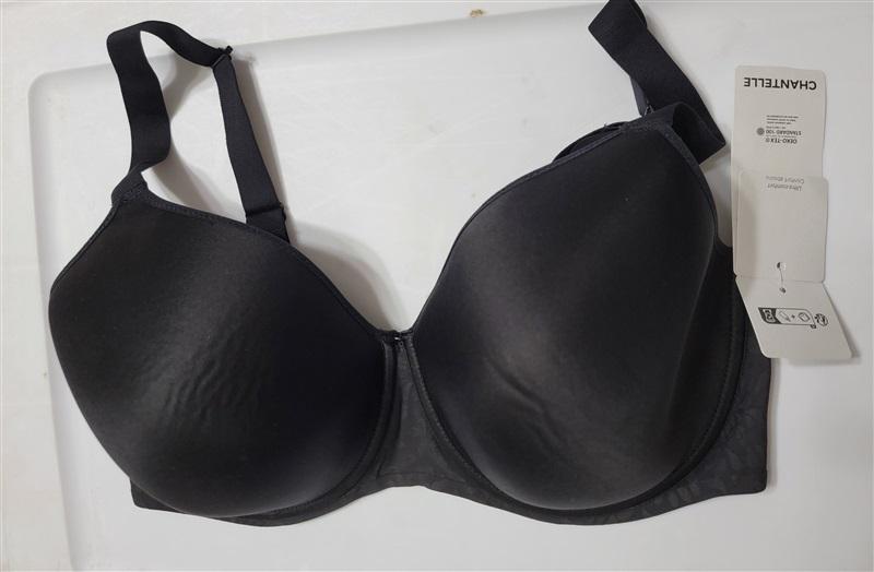 NWTD Chantelle 38H Comfort Chic Full Coverage Underwire Bra 18j6 Black 120183