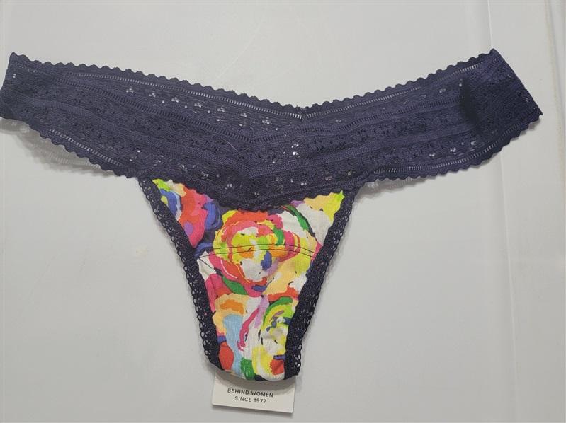 NWT Hanky Panky OS DreamEase Lace Bikini Underwear Floral 120207