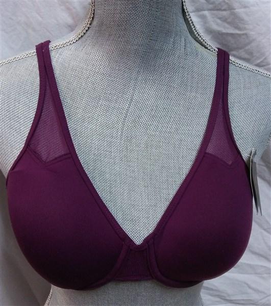 NWT Body by Wacoal Bra 34B Cotton Bra 65115 Plum Purple 120209