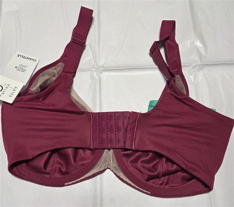 NWT Chantelle NORAH 34D SEAMLESS COMFORT BRA Wine 13F1 127197