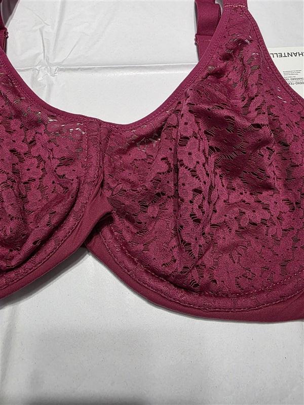 NWT Chantelle NORAH 34D SEAMLESS COMFORT BRA Wine 13F1 127197