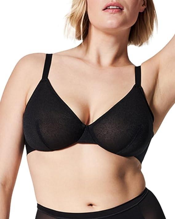 NWT Spanx S D-DD SheerFlex Fit To You Bra 30071R Black 120332