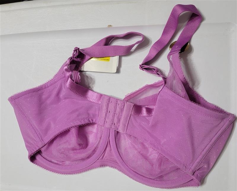 NWT Wacoal 36c Chantilly Lace Retro Chic 855186 Purple Bra 120347