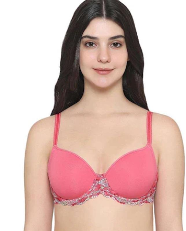 NWT Wacoal 34DDD Pink Embrace Lace Underwire T Shirt Bra 853191 120354