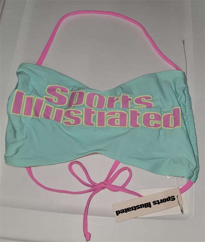 NWT Sports Illustrated 12 Minimalist Bandeau Bikini Swim Top 120373
