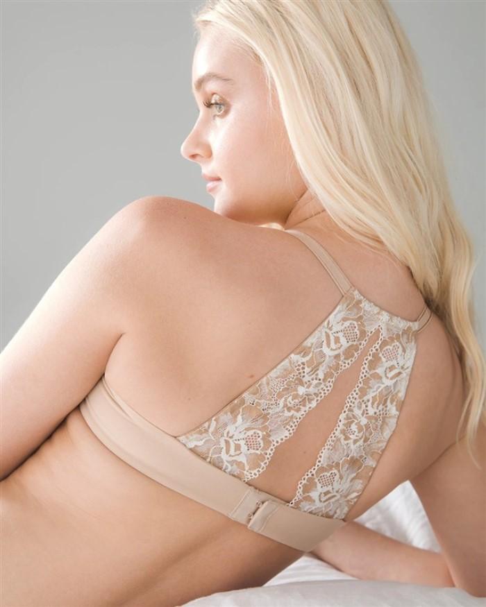 NWOT Soma 42D Embraceable Perfect Coverage Racerback Bra Black 120392