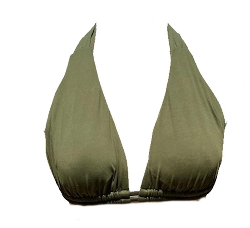 NWOT Becca Virtue D Color Code Bikini Top Halter Triangle Bikini Swim 120407