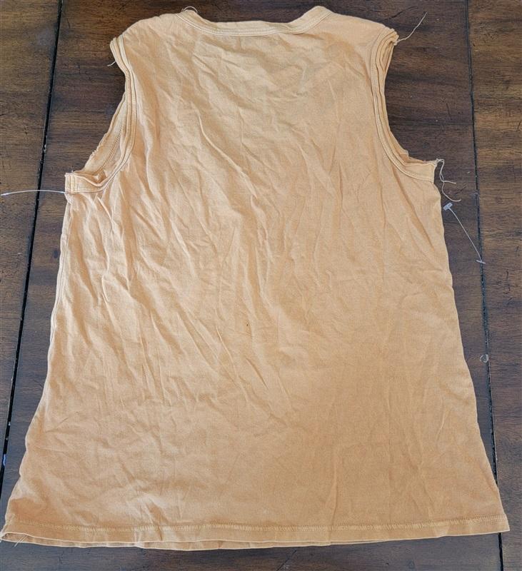 NWOT Standard James Perse Sleeveless V Neck T Shirt Yellow 120446