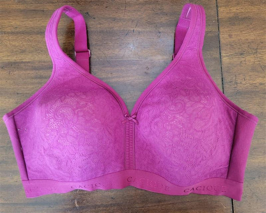 PO Cacique 40DD Lightly Lined Max Coverage Wirefree Bra 120449