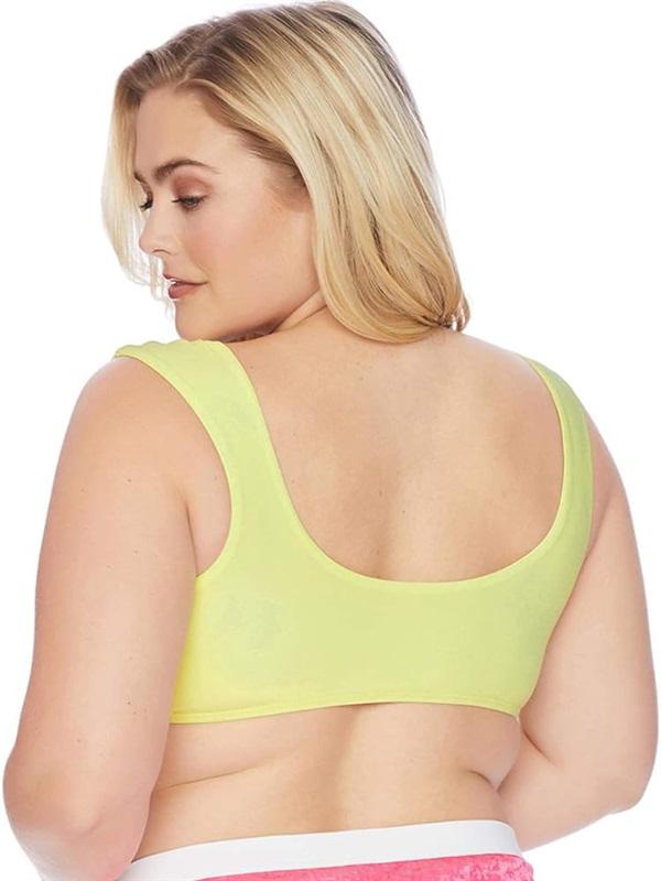 NWT Sports Illustrated 20 Juice Is Loose Yellow Cropped Bikini Swim Top 120454
