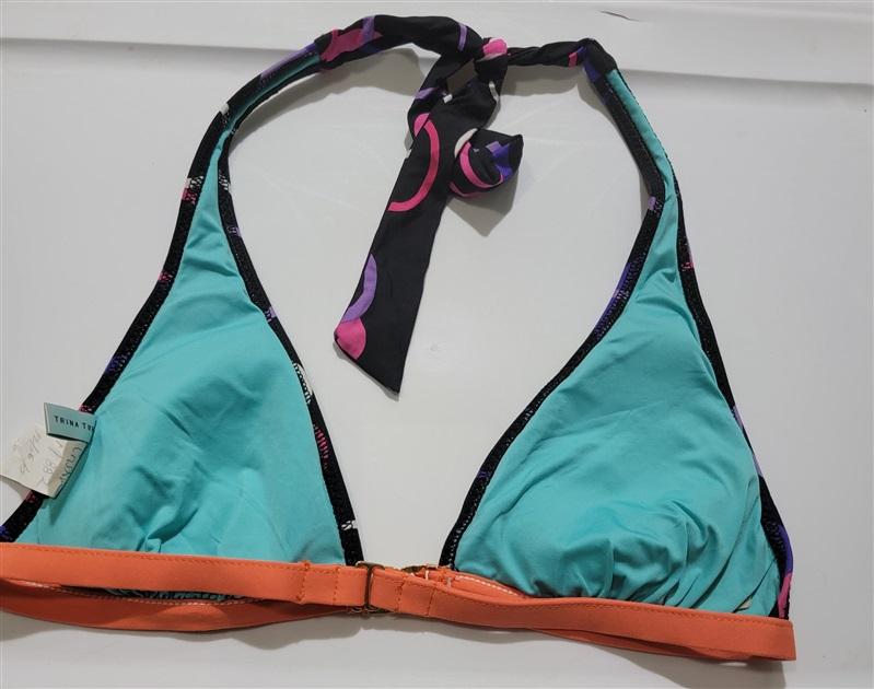 NWOT Trina Turk 6 Circle Halter Sample Bikini Top 120466