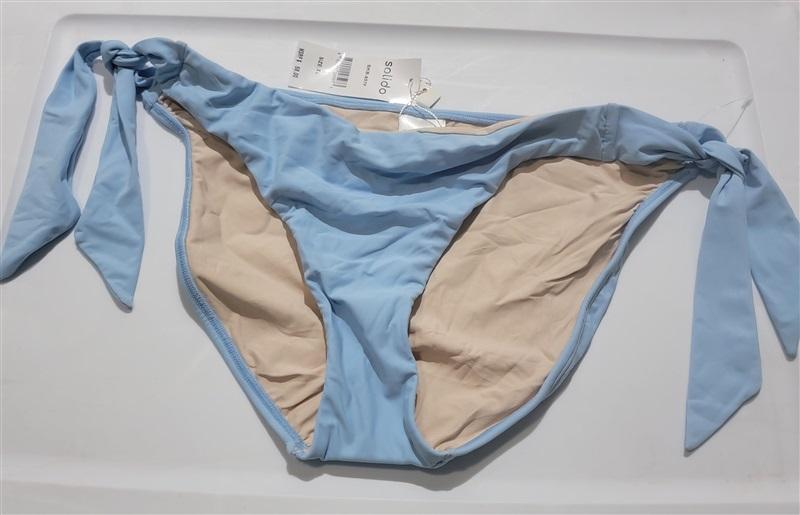 NWT Solido XL Tie Side Strappy Blue Bikini Swim Bottom 120482