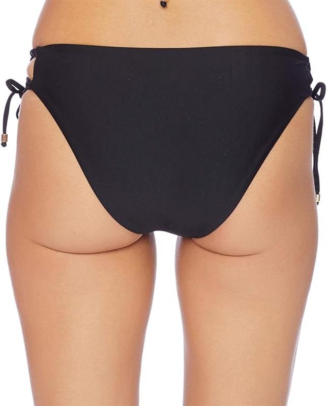 NWT Ella Moss L Gilded Age Lace Up Side-Tie Cheeky Bikini Swim Bottoms 120484