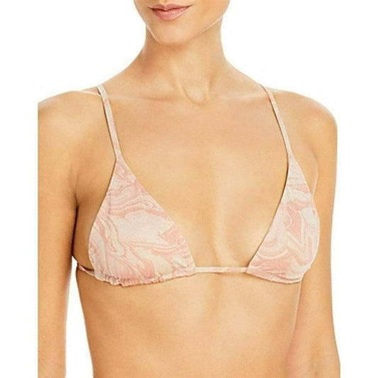 NWOT L*Space L Brittany Swirl Bikini Top Tangerine orange 120489