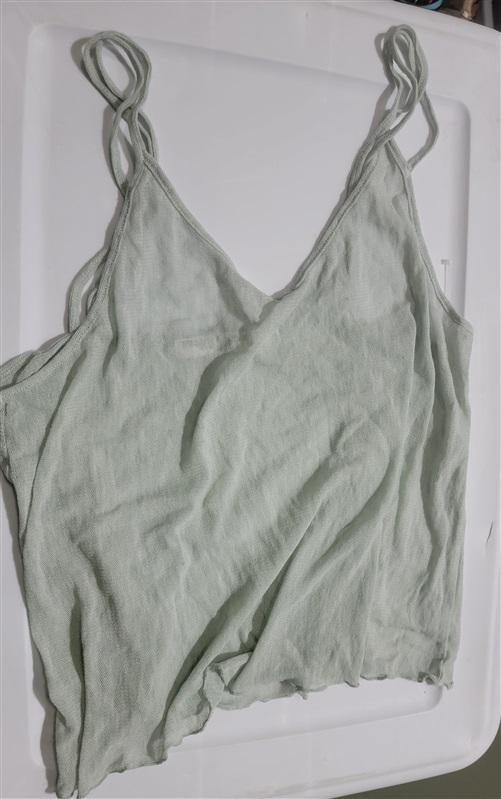NWT Project Social T Medium Mint Green Mesh Tank Top 120490