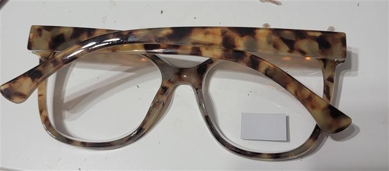 Max Studio Brown Tortoise 2.0 Square Skinny Frame Reading Glasses 120492