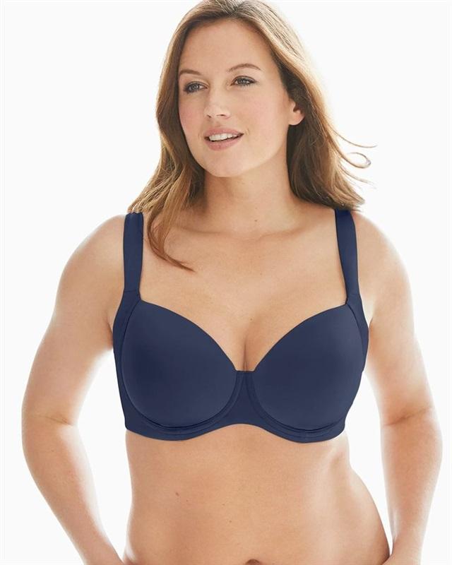NWOT Soma 38D Stunning Support Smooth Full Coverage Bra Blue 120515