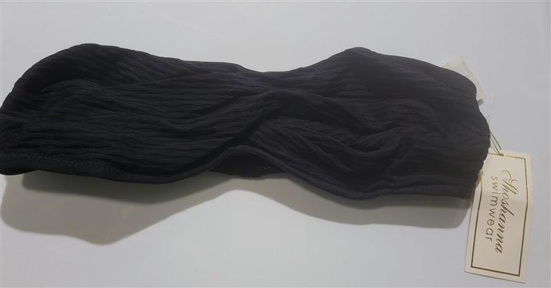 NWT Shoshanna Bandeau Bikini Swim Top Black 120533