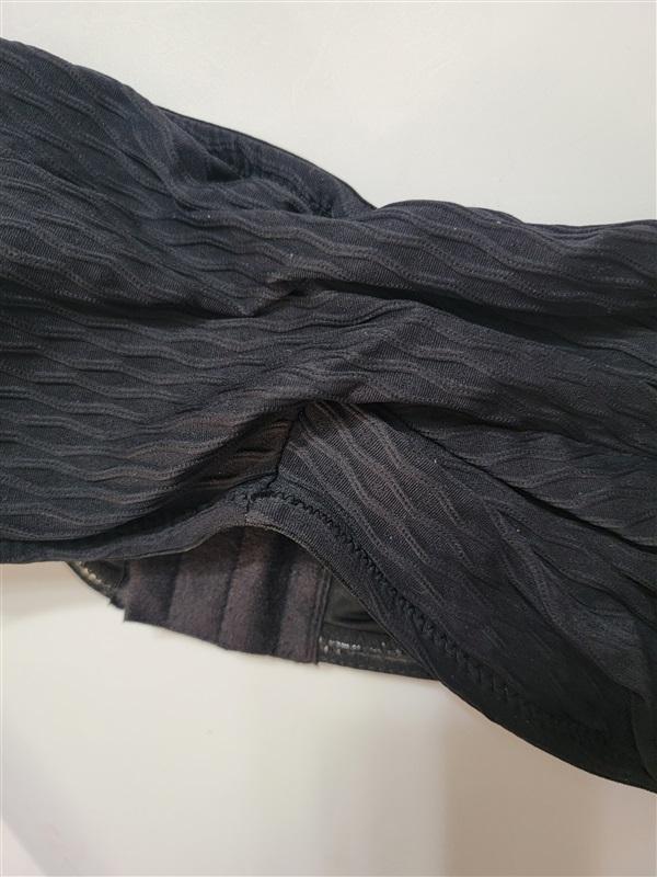 NWT Shoshanna Bandeau Bikini Swim Top Black 120533
