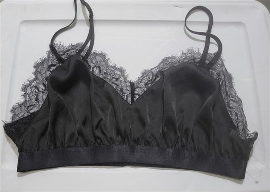 NWOT Fashion To Figure 1 Black Bralette Eyelash Lace 120550