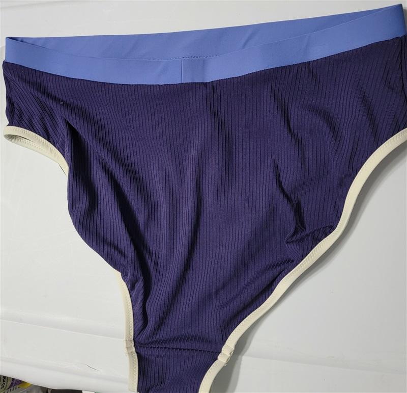 Jessica Simpson L Purple High-Waist Bikini Bottoms 120563